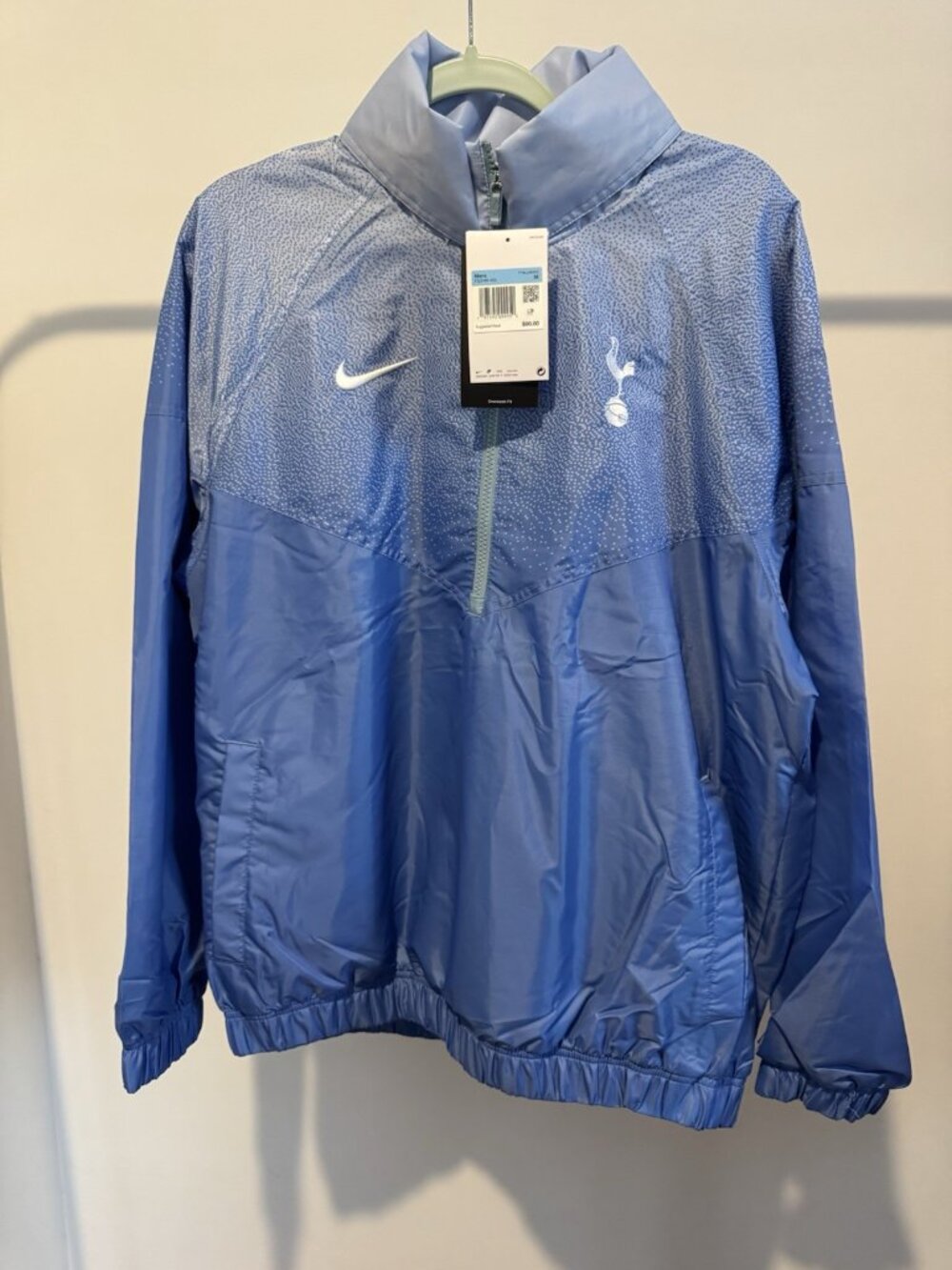 Nike Tottenham Hotspur Rain Jacket Men's Medium Navy Full Zip NWT $90